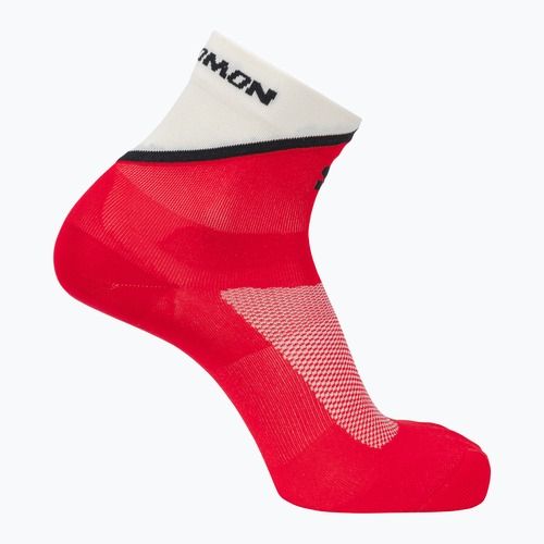 Kojinės Salomon Pulse Ankle fiery red/vanilla ice/black