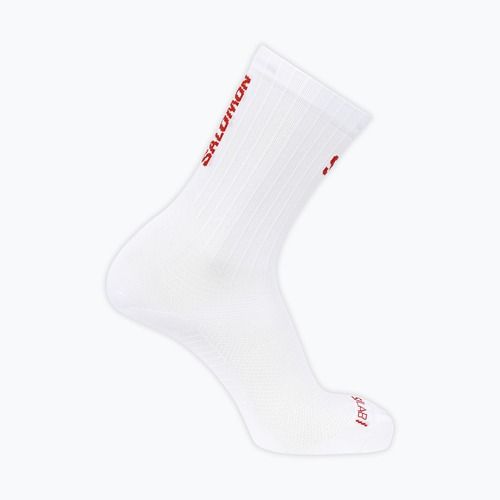 Kojinės Salomon S/Lab Phantasm Crew 3 white/fiery red