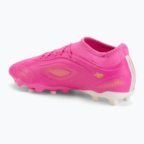Vaikiški futbolo batai New Balance Tekela Team V5 pink heat/metallic gold/pink satin