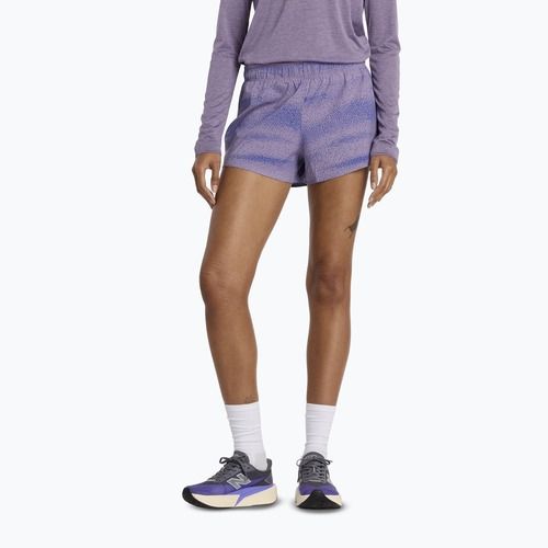 Moteriški bėgimo šortai New Balance RC Printed 3" candided violet