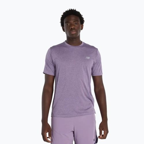 Vyriški marškinėliai New Balance Athletics Run candied violet heather