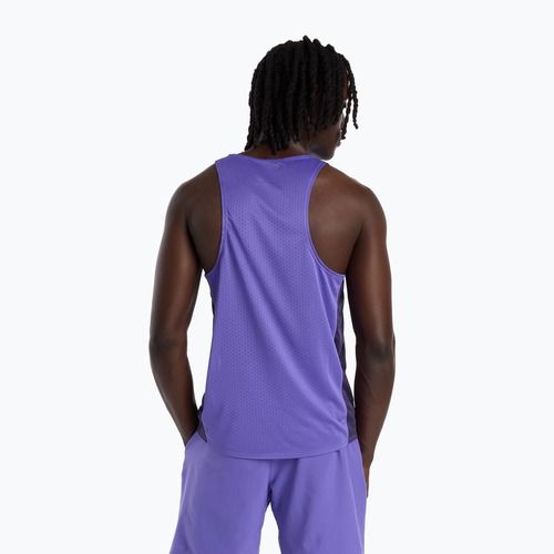 Vyriški bėgimo marškinėliai New Balance Viz-Tech Singlet electric purple