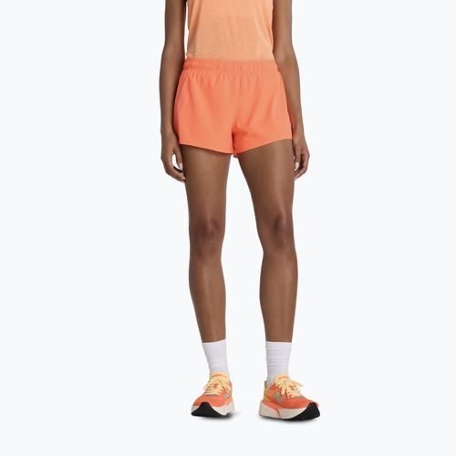 Moteriški šortai New Balance RC Seamless 3" tangerine heat