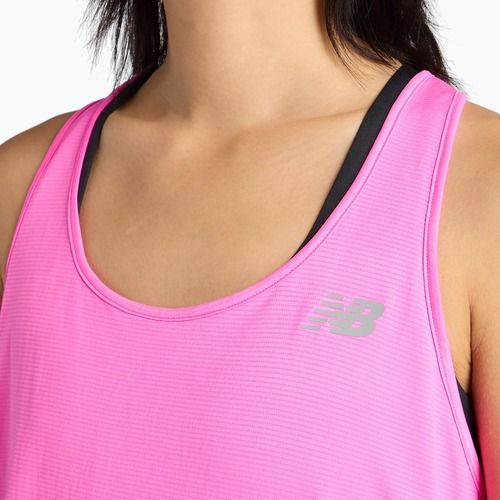 Moteriški bėgimo marškinėliai New Balance Sport Essentials Tank pink heat