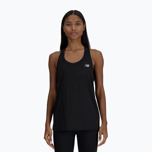Moteriški bėgimo marškinėliai New Balance Sport Essentials Tank black/white
