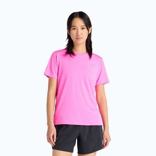 Moteriški bėgimo marškinėliai New Balance Essentials pink heat