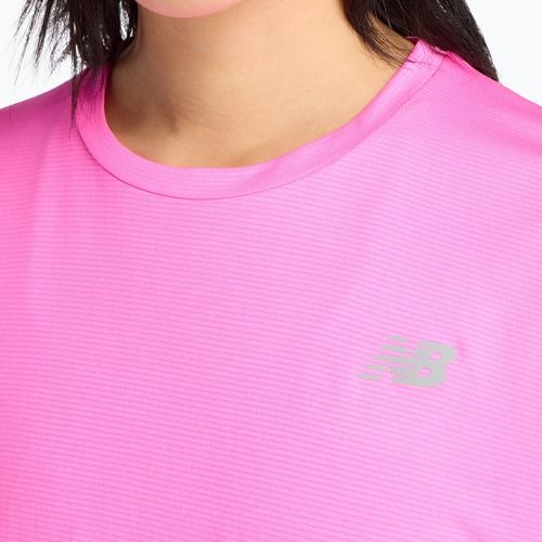 Moteriški bėgimo marškinėliai New Balance Essentials pink heat