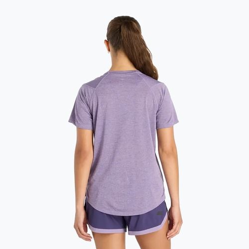 Moteriški marškinėliai New Balance Athletics candied violet heather