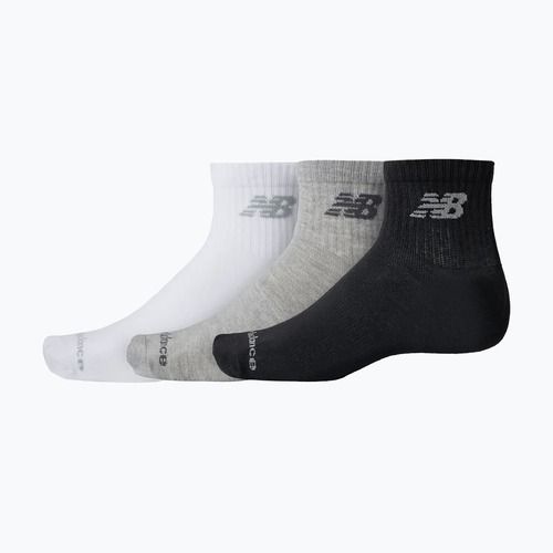 Kojinės New Balance Performance Basic Ankle 3 pairs white/silver metallic