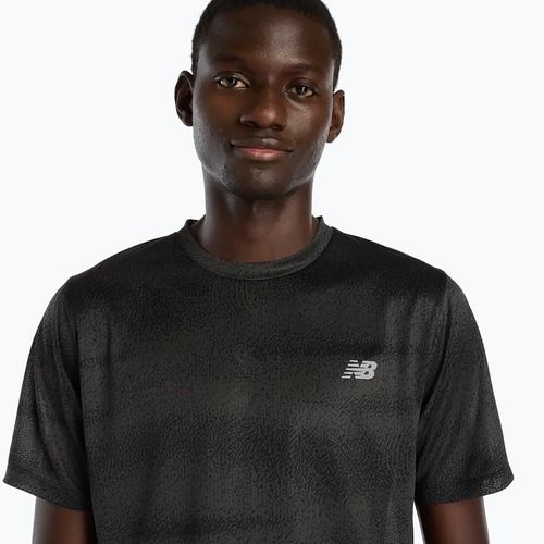 Vyriški marškinėliai New Balance Athletics Printed black/grey