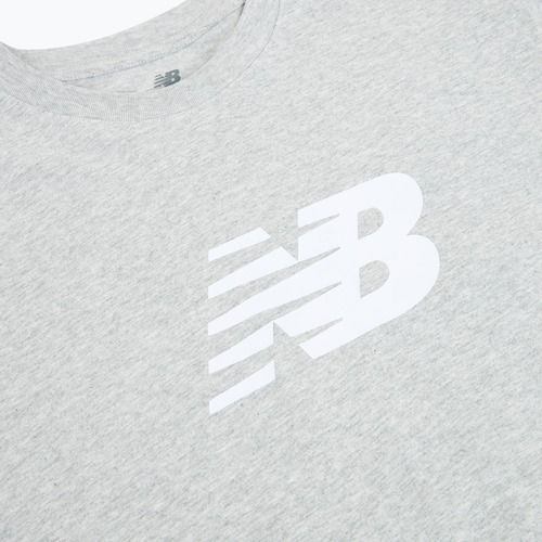 Moteriški marškinėliai New Balance Sport Jersey Relaxed Logo reflection/white/light arctic grey