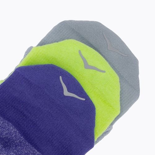 Kojinės HOKA No-Show Run Sock 3 pairs celstl blue/minrl blue/neon yuzu