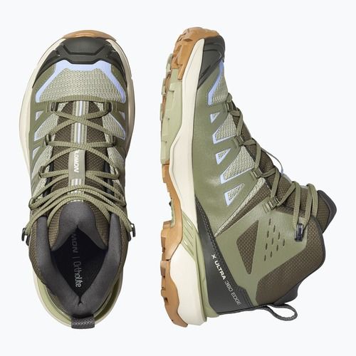 Moteriški žygio batai Salomon X Ultra 360 Edge Mid GTX tea/deep lichen green