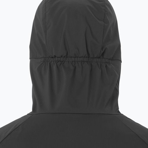 Vyriška vėjo nepraleidžianti striukė Salomon Outwind Full Zip gilios juodos spalvos