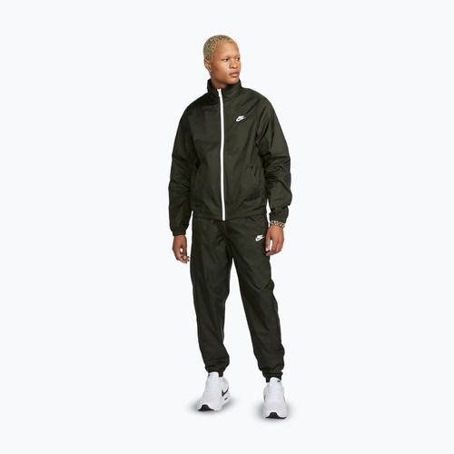 Vyriškas treninginis kostiumas Nike Sportswear Club Lined Woven sequoia/white