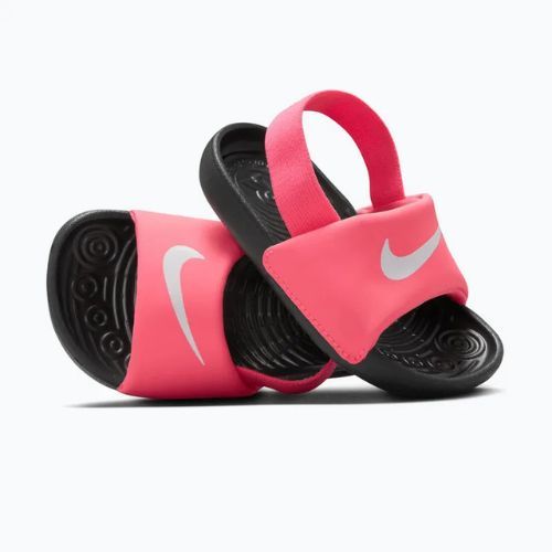 Vaikiškos šlepetės Nike Digital coffee pink/black/white