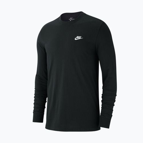 Vyriški marškinėliai ilgomis rankovėmis Nike Sportswear Club black/white