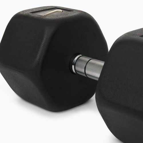 Gumuotas hantelis Nike Strength Hex Dumbbell 32,5 kg black/white