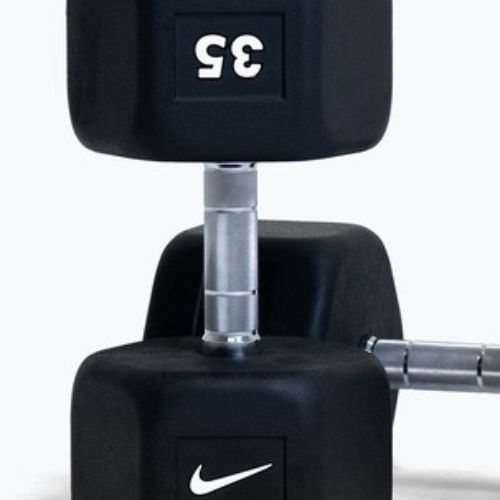 Gumuota hantelė Nike Strength Hex Dumbbell 35 kg black/white