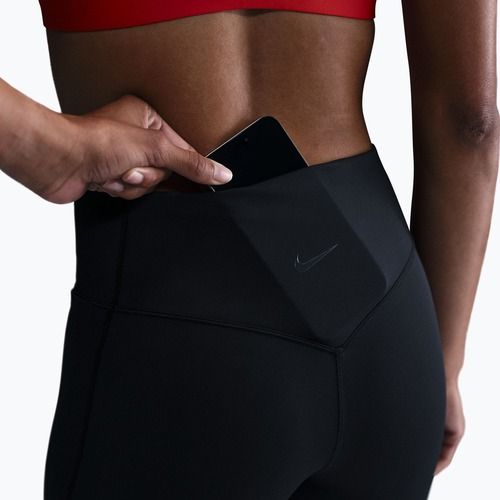 Moteriški treniruočių šortai Nike Universa High Waisted Biker 8" black/anthracite/dark smoke grey