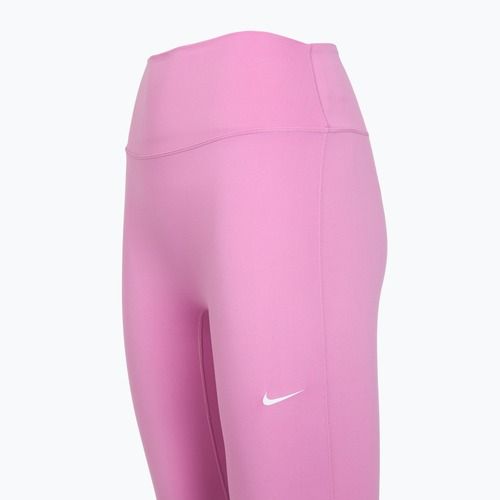Moteriškos treniruočių tamprės Nike One High-Waisted 7/8 light magenta/white