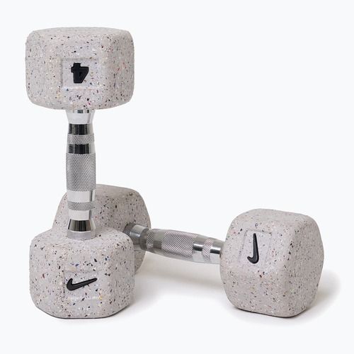 Hanteliai Nike Strength Grind Hex Dumbbell 2 x 4 kg wolf grey