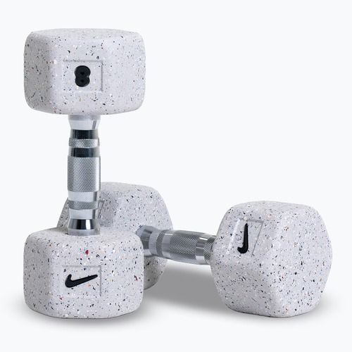 Hanteliai Nike Strength Grind Hex Dumbbell 2 x 8 kg wolf grey