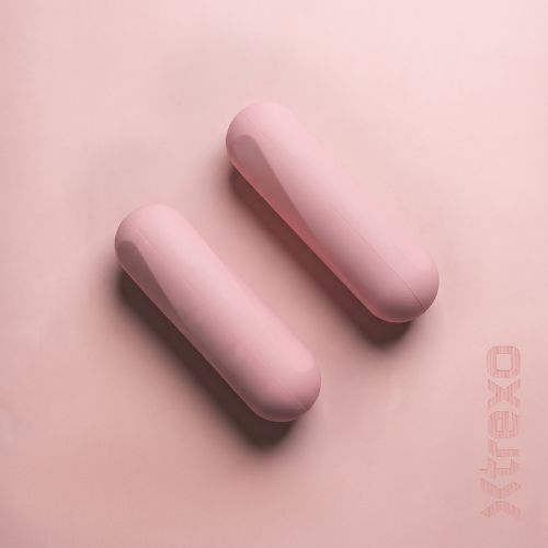 Hantelių rinkinys XTREXO SCULPT 2 x 1 kg rožinis