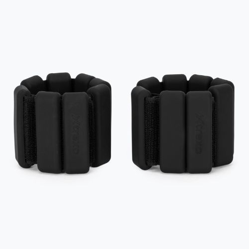 Svorio mankštos ant kulkšnių ir riešų XTREXO SCULPT 2 x 0,5 kg juoda