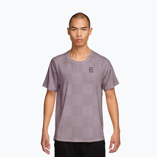 Vyriški teniso marškinėliai Nike Court Dri-Fit Advantage Print light violet ore/black