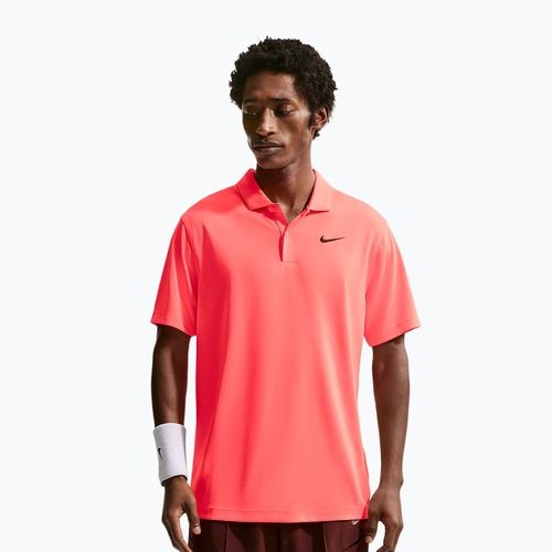 Vyriški teniso marškinėliai Nike Court Dri-Fit Polo Solid hot lava/black