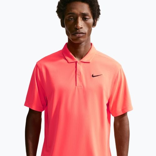 Vyriški teniso marškinėliai Nike Court Dri-Fit Polo Solid hot lava/black