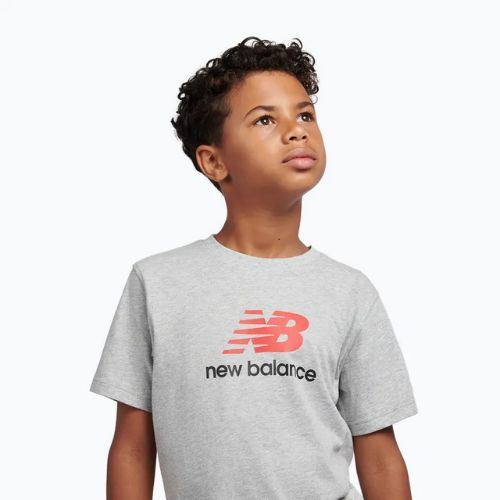Vaikiški marškinėliai New Balance Jersey Stacked Logo Tee athletic grey heather