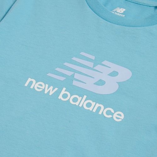 Vaikiški marškinėliai New Balance Jersey Stacked Logo Tee taffy blue