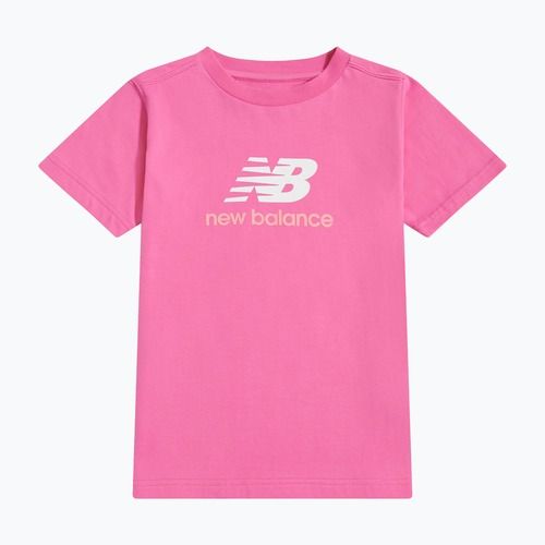 Vaikiški marškinėliai New Balance Jersey Stacked Logo Tee pink satin