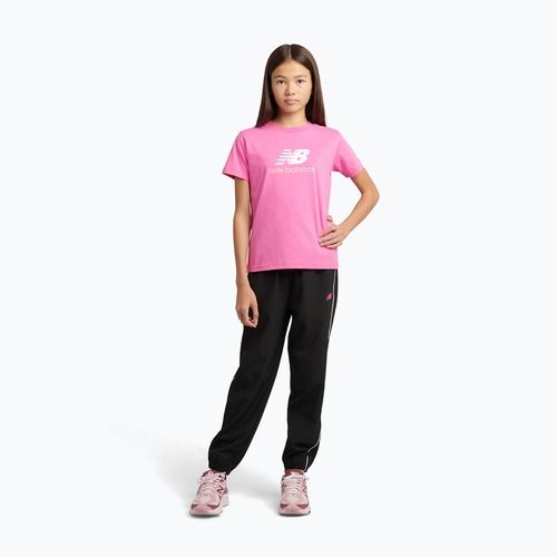 Vaikiški marškinėliai New Balance Jersey Stacked Logo Tee pink satin