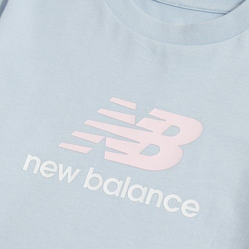 Vaikiški marškinėliai New Balance Jersey Stacked Logo Tee oxford blue