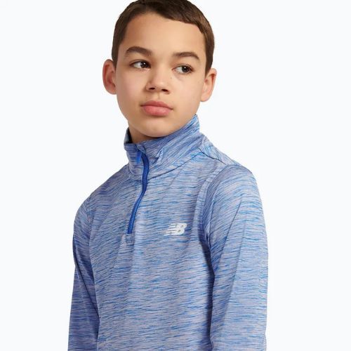 Vaikiškas džemperis New Balance Athletics Quarter Zip Funnel blue gemstone