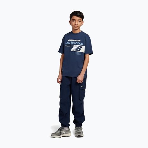 Vaikiški marškinėliai New Balance Authentic Brand Players Graphic Tee nb navy