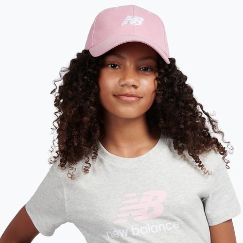Vaikiška kepurė su snapeliu  New Balance Small Logo pink taffy