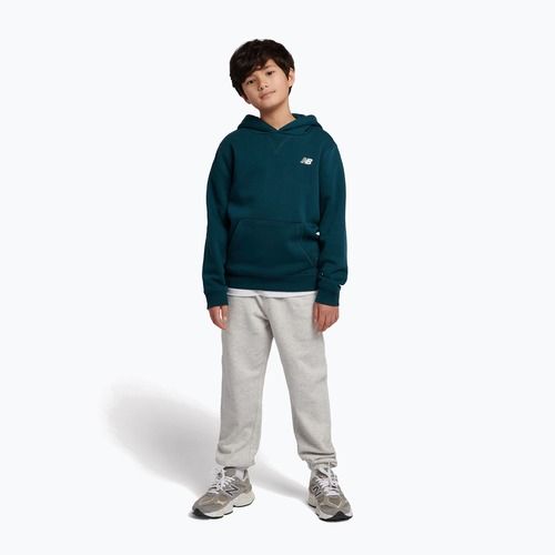 Vaikiškas džemperis New Balance Brush Back Small Logo Hoodie medusa green