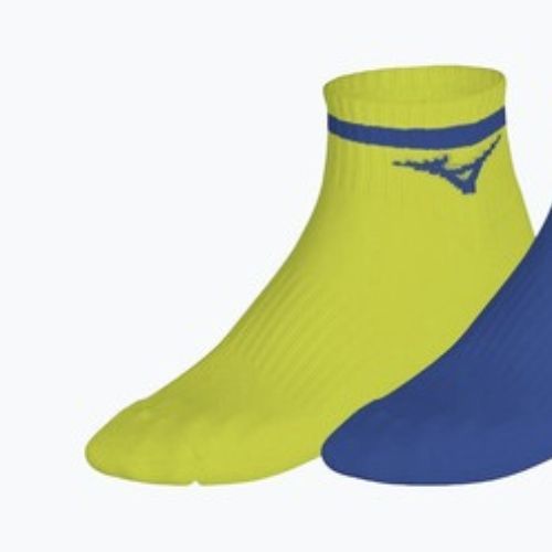 Kojinės Mizuno Training Mid With Line 3 pairs lightning yellow/ultramarine