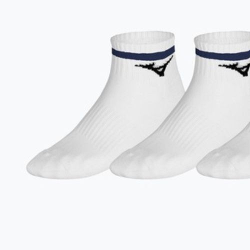 Kojinės Mizuno Training Mid With Line 3 pairs white/ultramarine