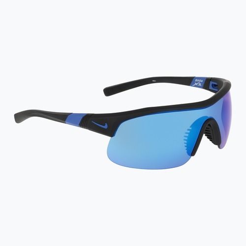 Akiniai nuo saulės Nike Show X1 matte black/blue mirror