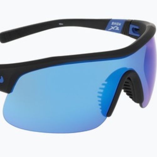 Akiniai nuo saulės Nike Show X1 matte black/blue mirror