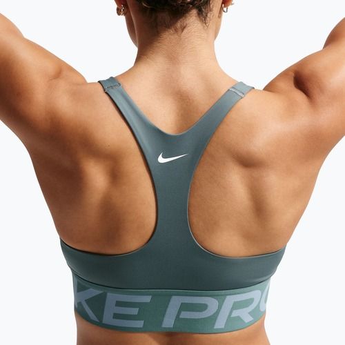 Treniruočių liemenėlė Nike Pro Sculpt Medium Support mineral slate/denim turquoise/white