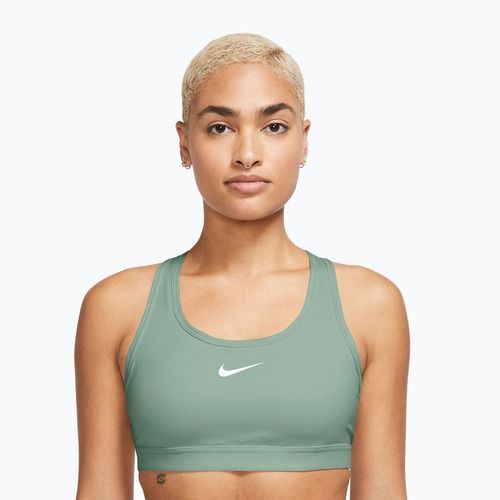 Treniruočių liemenėlė Nike Swoosh Medium Support steam/white