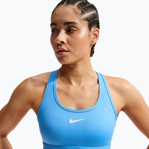 Treniruočių liemenėlė Nike Swoosh Medium Support university blue/white