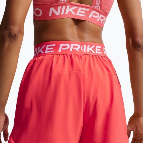 Moteriški treniruočių šortai Nike Pro 2in1 light crimson/white