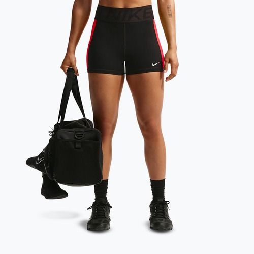 Moteriški treniruočių šortai Nike Pro Sculpt Dri-Fit High-Waisted Biker 5" black/light crimson/white